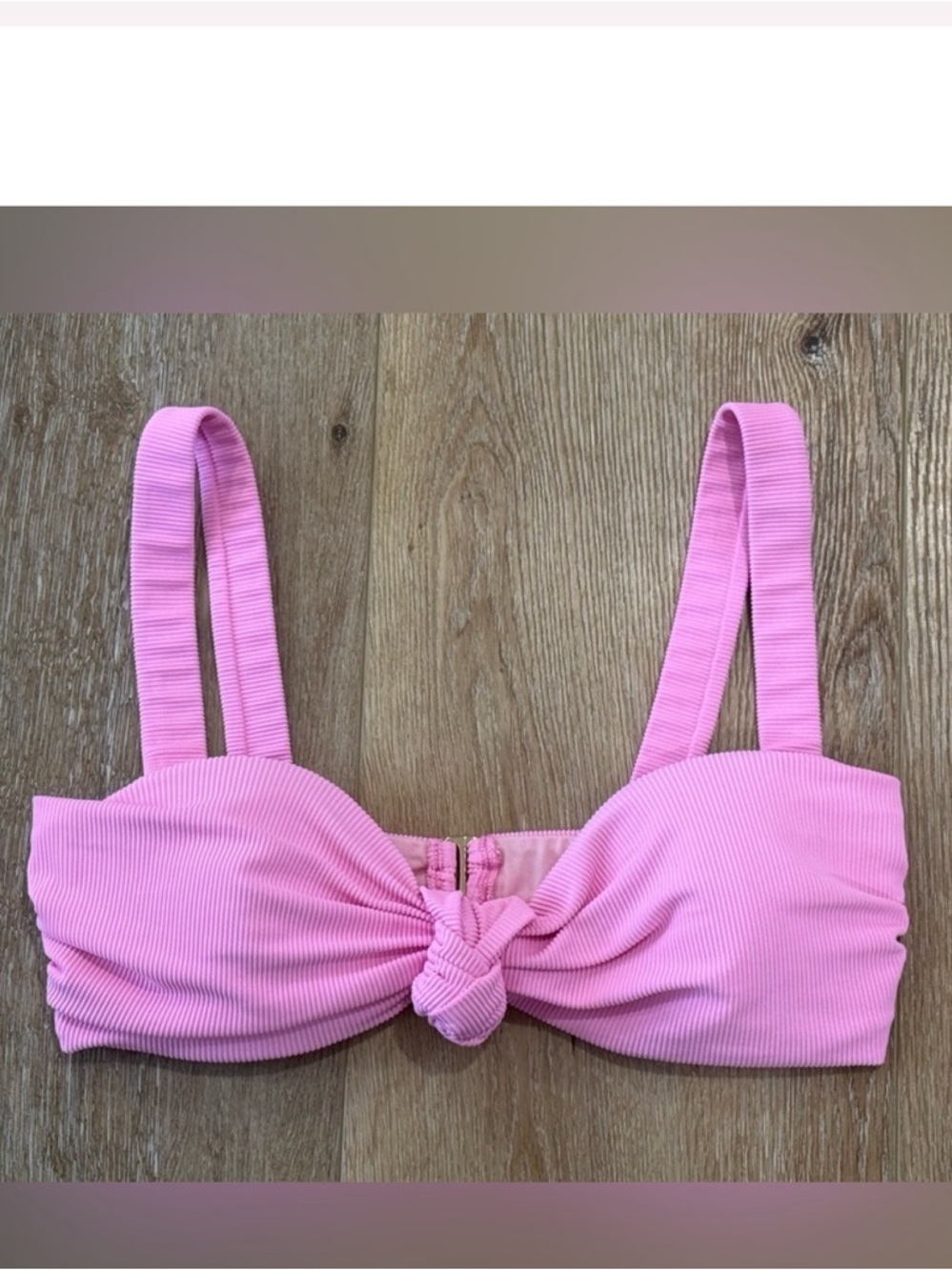 Beach Riot Sophia Bikini Top Prism Pink Sz Large NWOT
